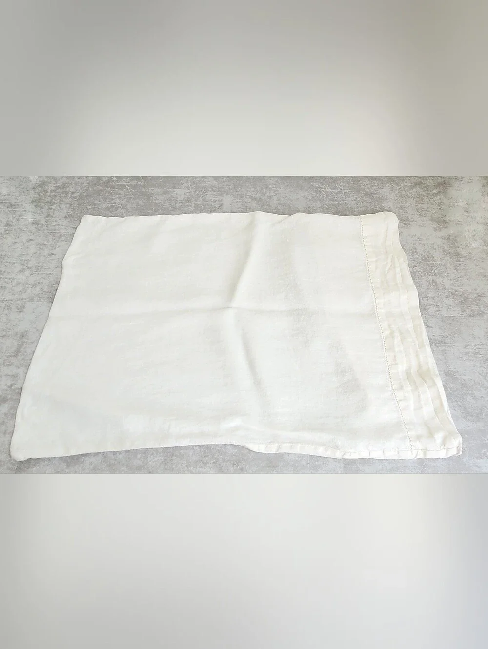 The Citizenry French Linen Cream Standard Pillow Case - Soft Neutral Bedding